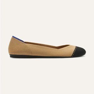 Rothys "The Flat" Flats in Camel and Black
